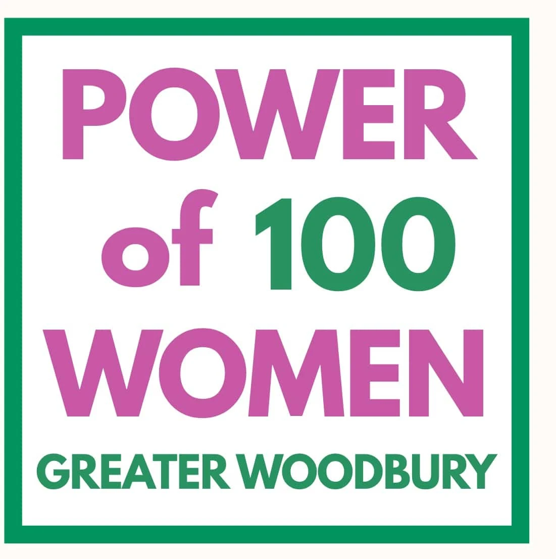 Power of 100 Women, Greater Woodbury logo